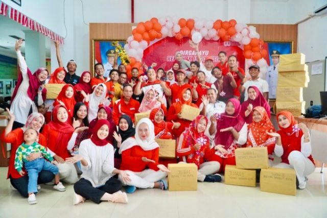 Lomba Unik Di Diskominfotiks Rohil Bikin HUT RI Ke-80 Semakin Berkesan