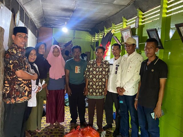 BAZNAS Rohil Salurkan Bantuan Kepada Keluarga Korban Yang Hilang di Perairan Rokan Hilir