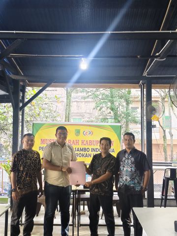 Muskab PERSAMBI, Ridho Ardiansyah Terpilih Sebagai Ketua Sambo Rokan Hilir