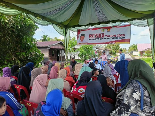 Anggota DPRD Provinsi Riau Fraksi Gerindra Syafrudin Iput, Reses di Beberapa Titik di Rokan Hilir